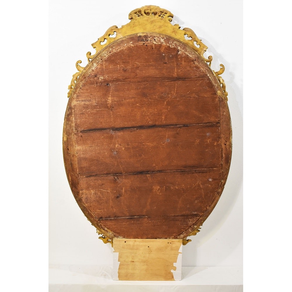 SPO179 1 antique large wall mirror round mirror gold leaf XIX.jpg